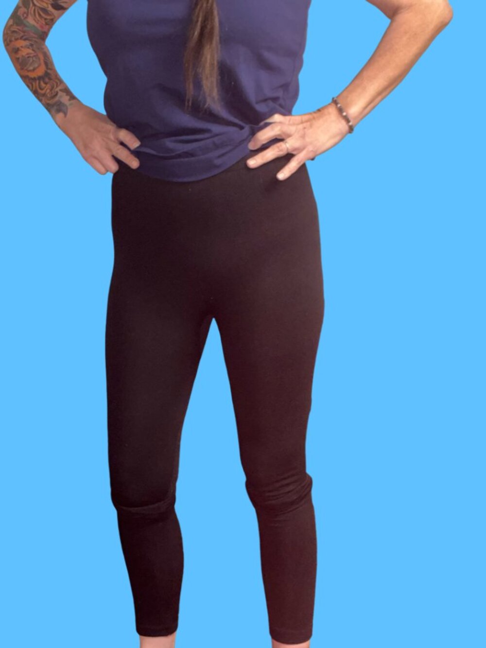 One Size*Fashion Nova*Black Leggings/Tights (No middle seam, Seamless?)